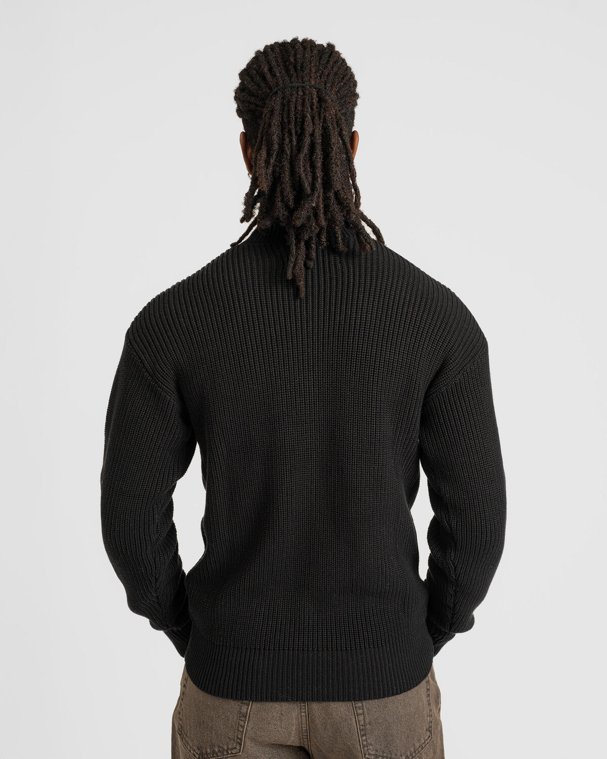 The New Originals Fisherman Plain Zip Up Sweater | 1609FIRIZFW25